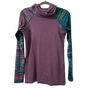 Laura HLavac Women Yoga Set Hoodie Small Legging Medium Purple Colorful Athletic